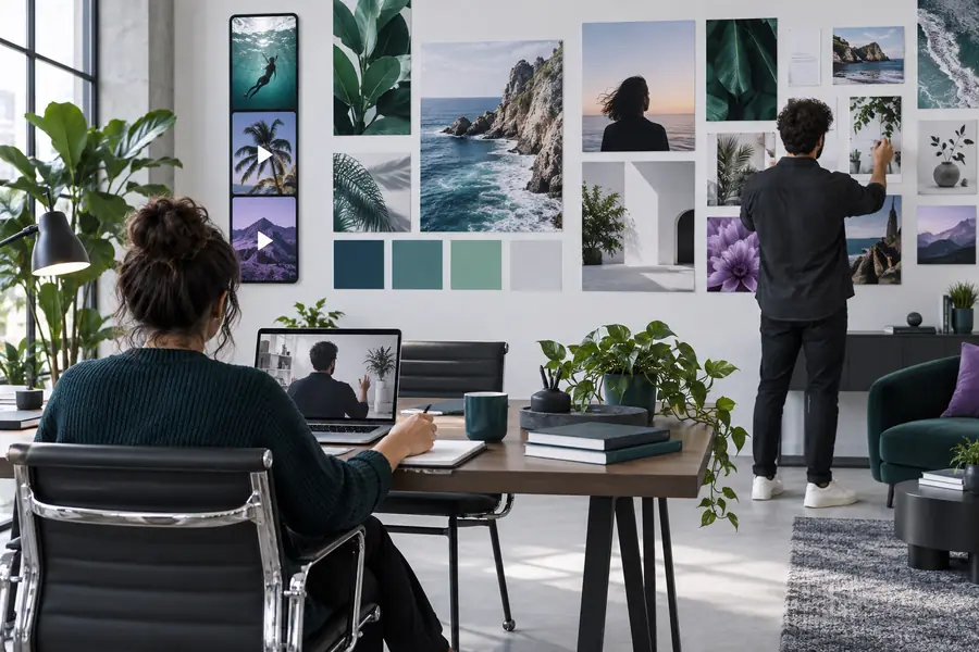 Social content presented in a calendar layout